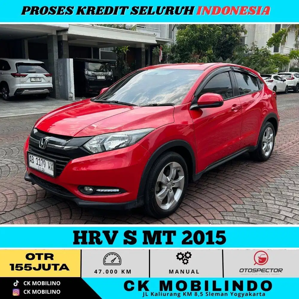 HRV S MT 2015 MERAH PEMAKAIAN 2016