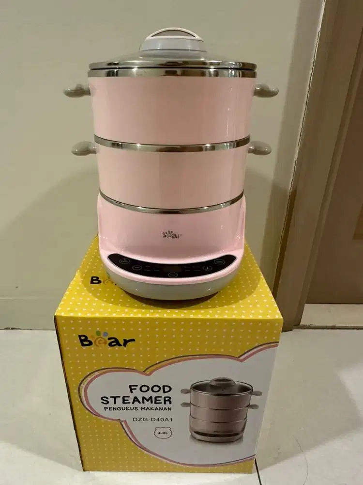 Bear Food Steamer DZG-D40A1 4L Pink + Box