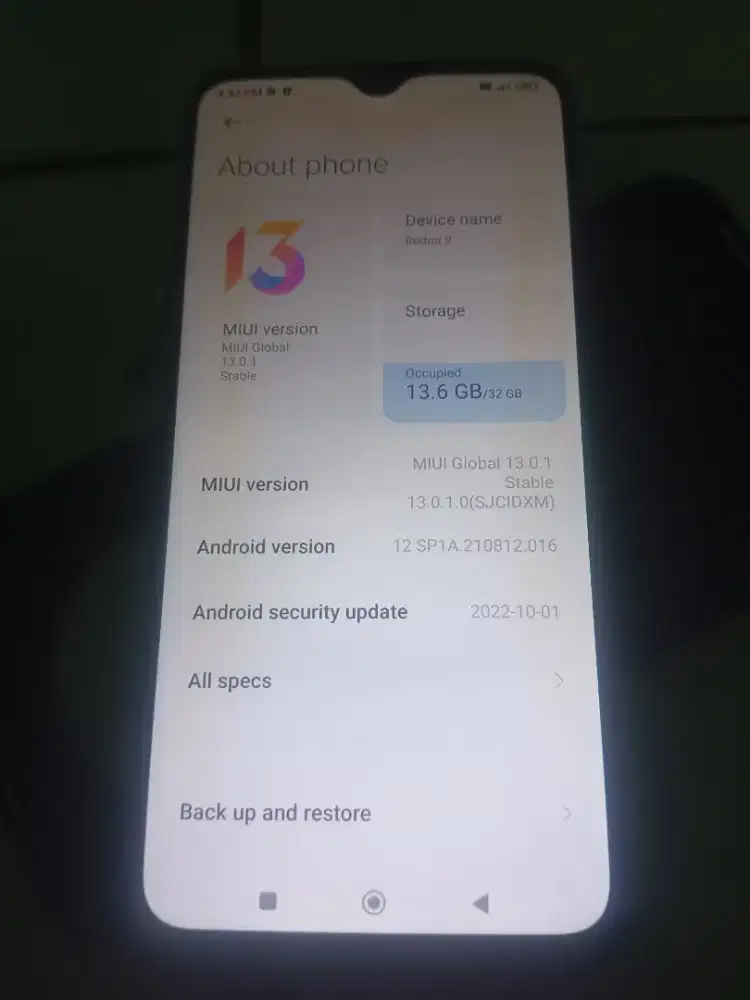 Redmi 9 3/32 bagus