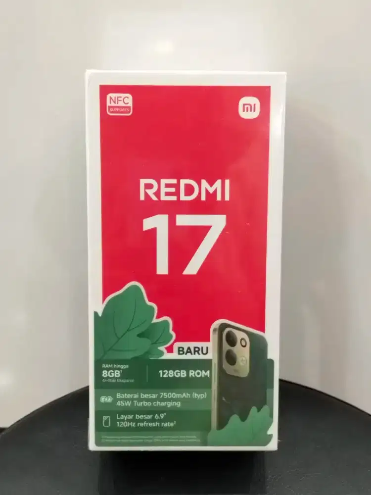 REDMI 17 4+4/128GB NEW GARANSI RESMI
