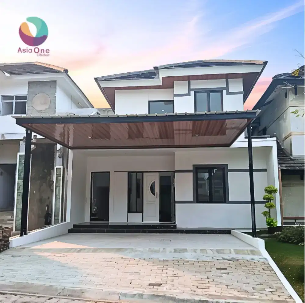 Dijual cepat rumah cantik cluster depan perumahan kota wisata Cibubur
