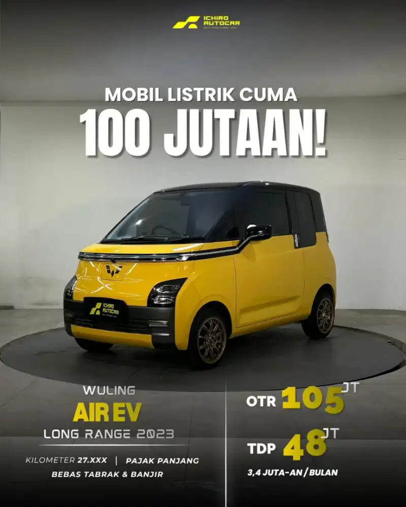 [Km 27rb] WULING AIR EV LONG RANGE 333 KM 2023