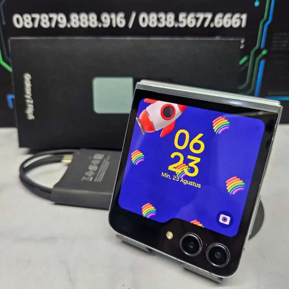 Samsung Galaxy Z Flip 5 8/512GB Mint SEIN Resmi Fullset No Minus