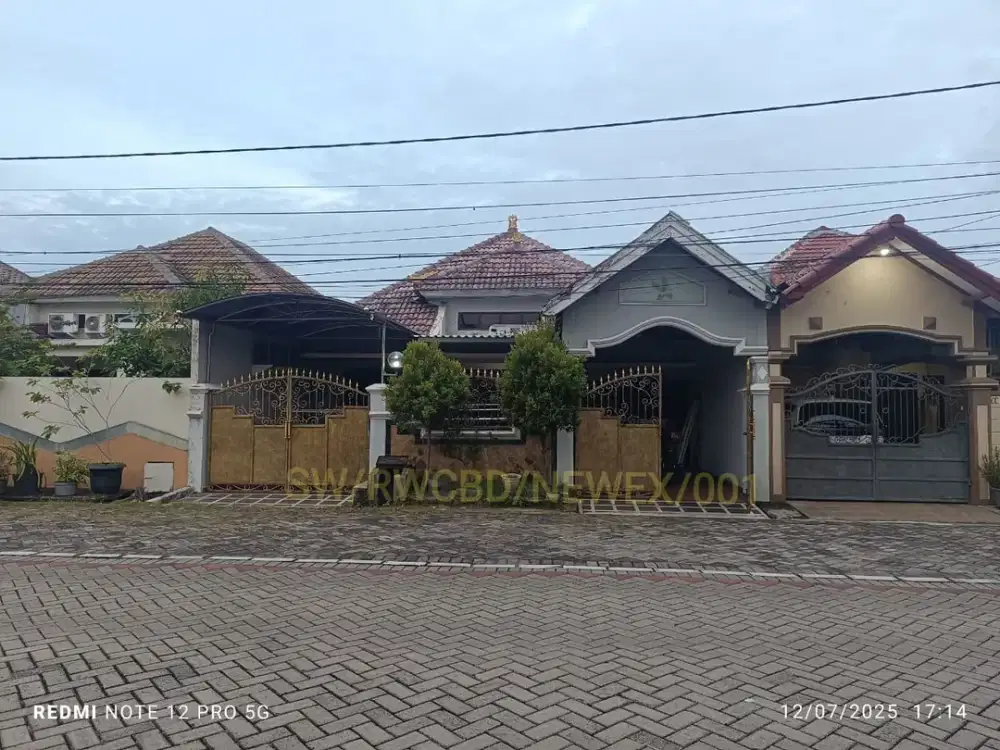 Dijual Rumah Luas, ROW Jalan Lebar, Harga Ekonomis di Nirwana Executive, Surabaya Timur dekat MERR, STIKOM, Rungkut
