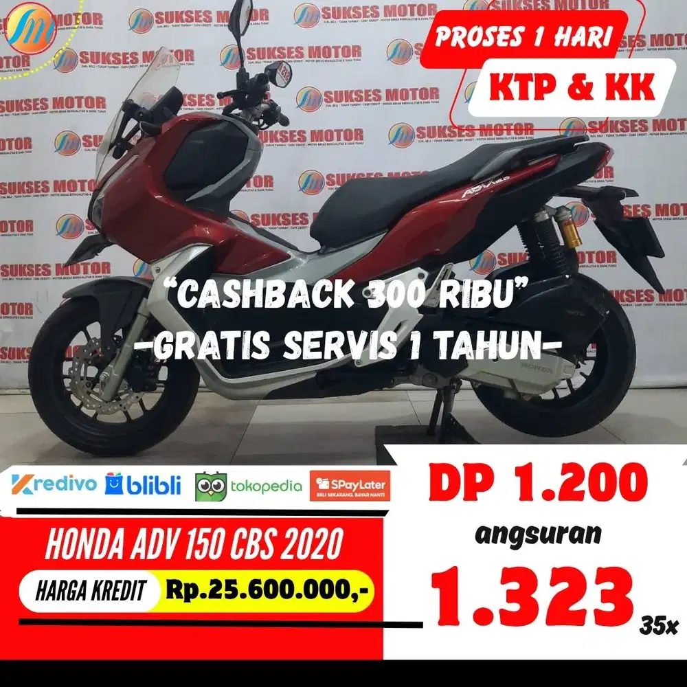 HONDA ADV 150 CBS 2020 KREDIT MURAH ANGSURAN TERJANGKAU BERGARANSI