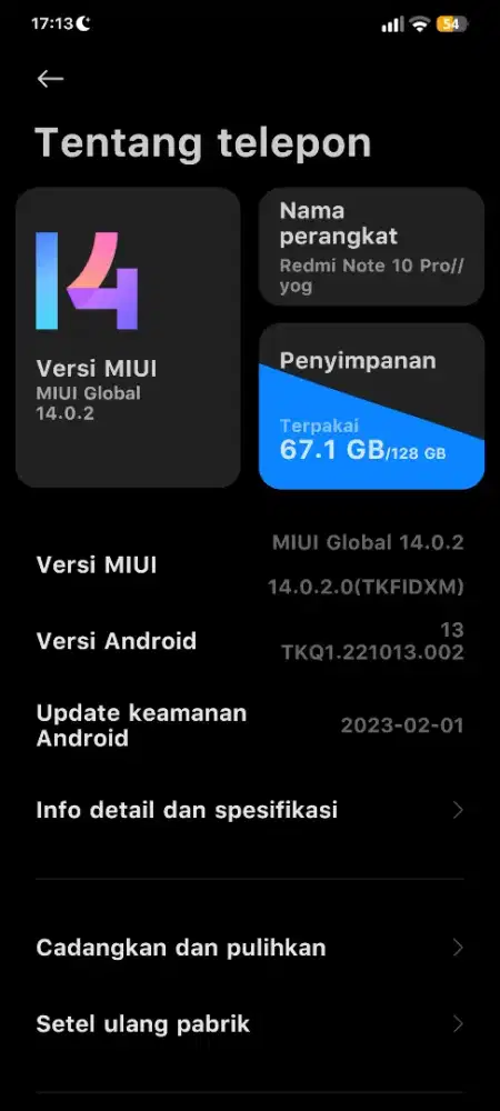 Jual hp redmi note 10 pro