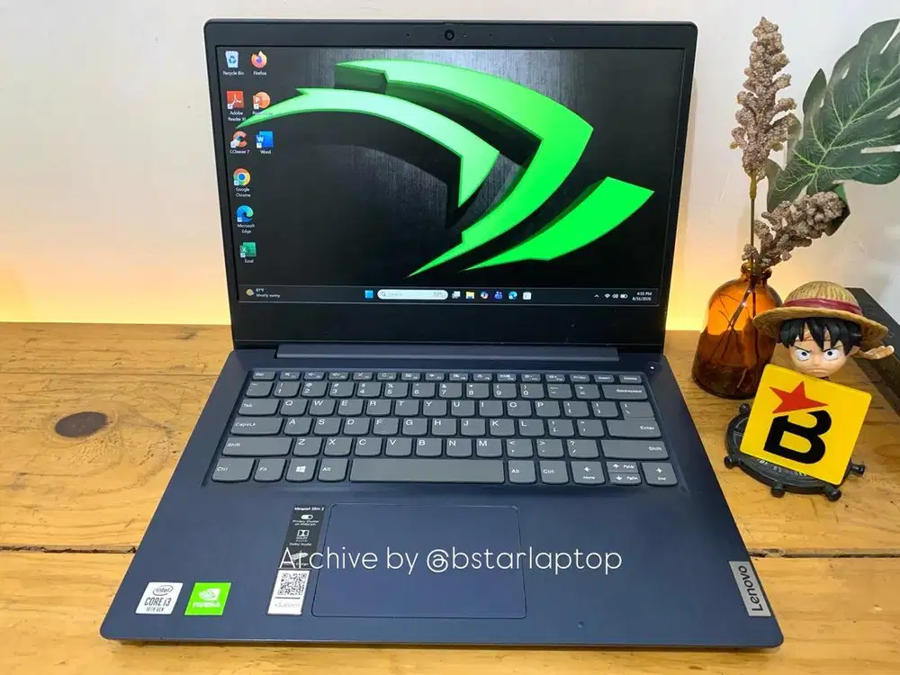 Laptop Desain Lenovo Ideapad Slim 3 Core i3 gen10 RAM 8 / 256 Dual VGA