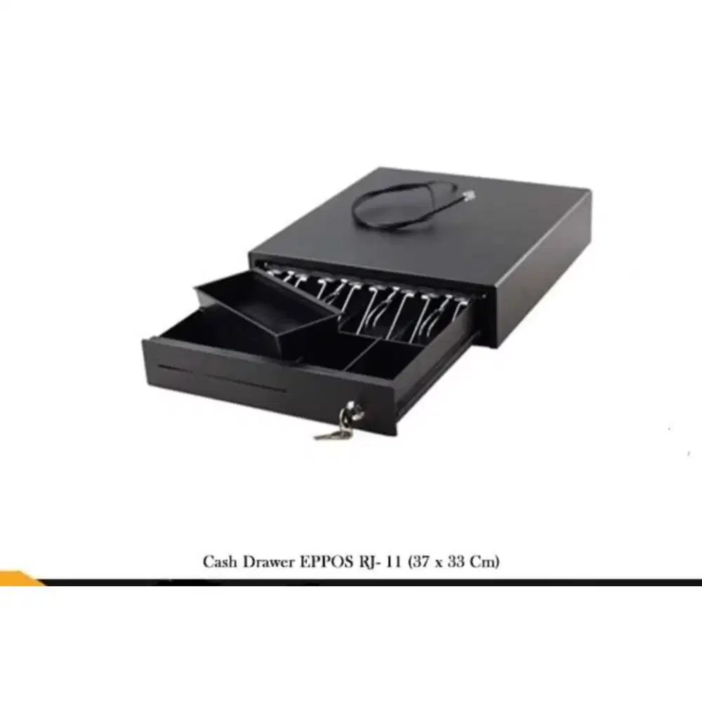 cash drawer eppos CD 339 ukuran 37 x 33 laci uang kasir RJ - 11 nEW