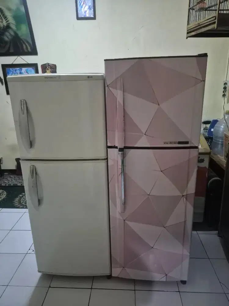 Kulkas 2pintu Toshiba Glacio dan LG orisinil
