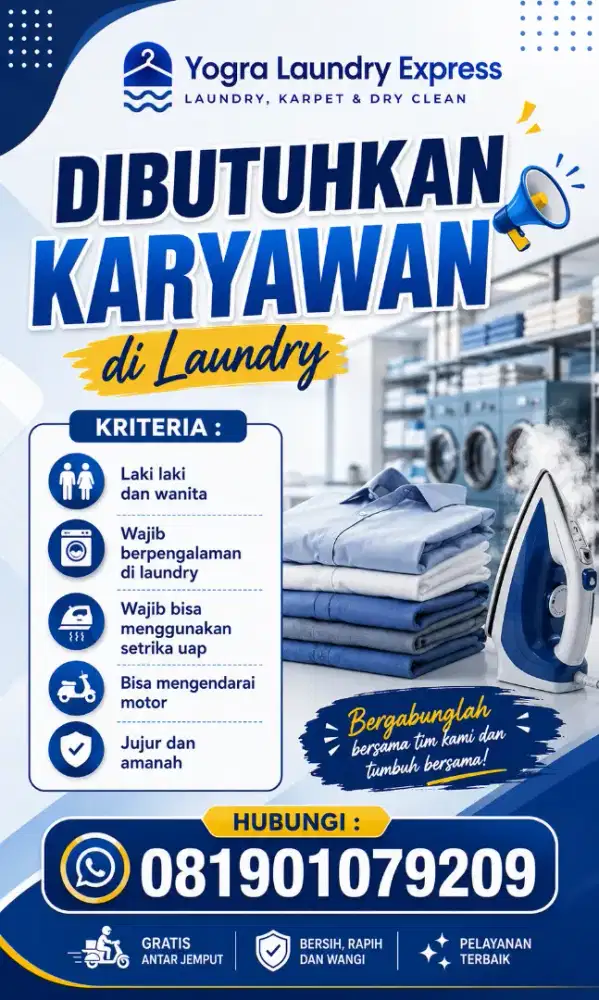 Loker laundry Depok