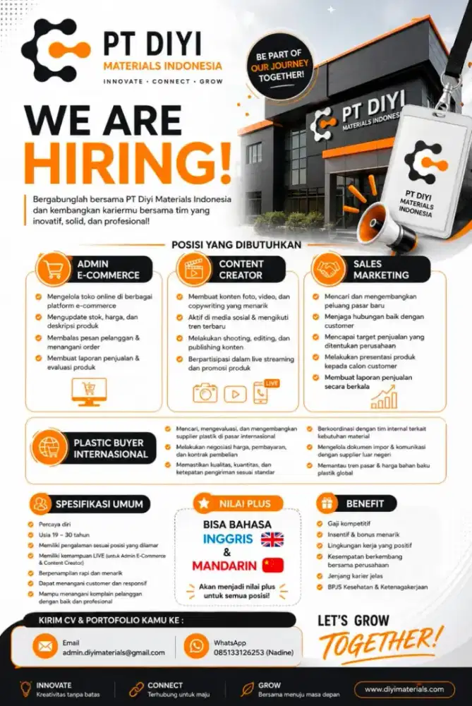 Lowongan kantor, selama iklan masih ada masih tersedia