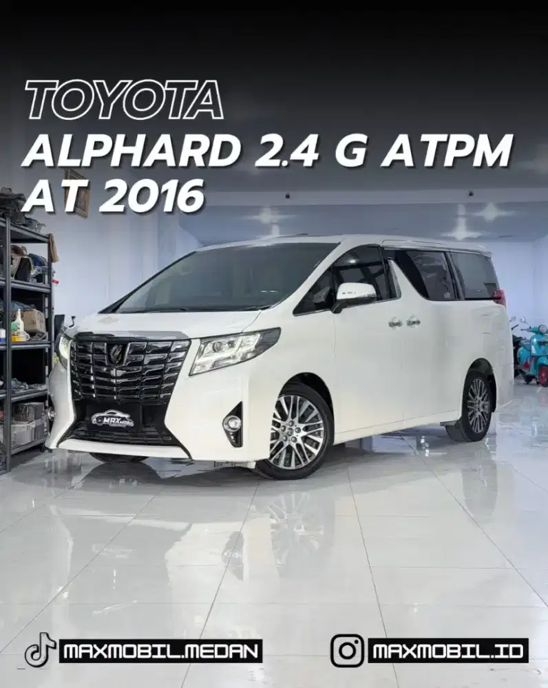 [ODO 59RB‼️] TOYOTA ALPHARD 2.4 G ATPM AT 2016 pemakaian 2017
