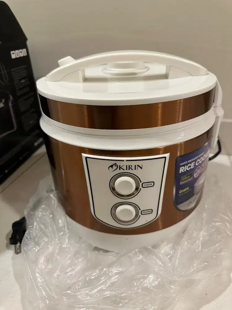Kirin Rice Cooker KRC-390 CW 2L Copper White + Box