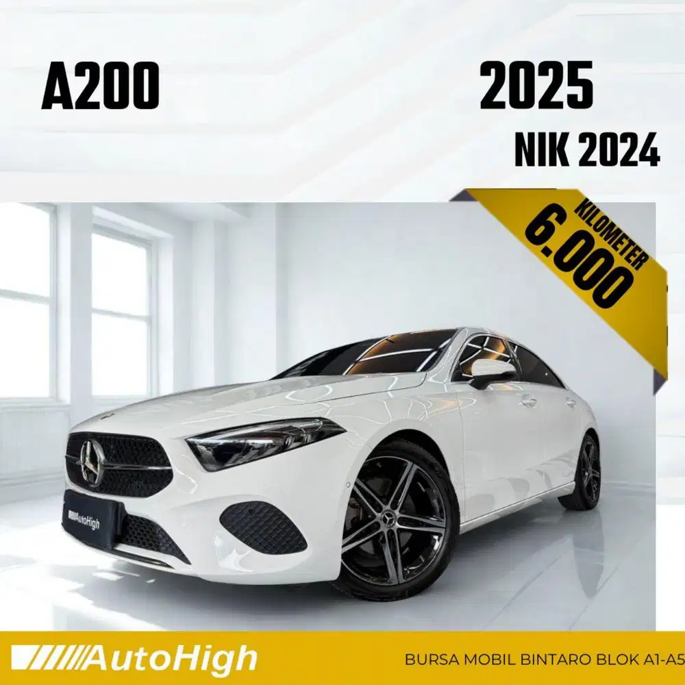 DP10% [Km6.000] A200 Saloon Sunroof 2024 White Reg 2025 #AUTOHIGH