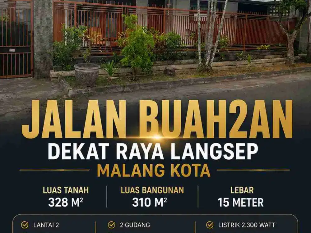 Rumah Jalan Buah buahan Langsep Malang Kota