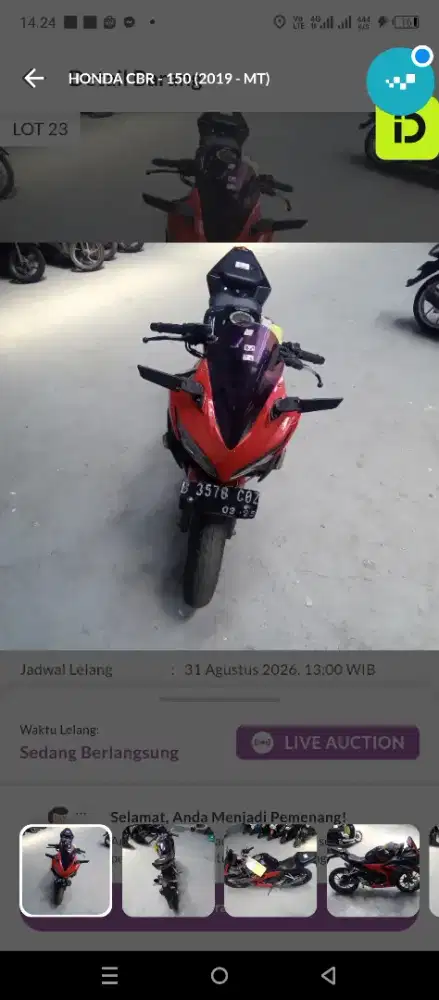 Honda CBR 150 th 2019