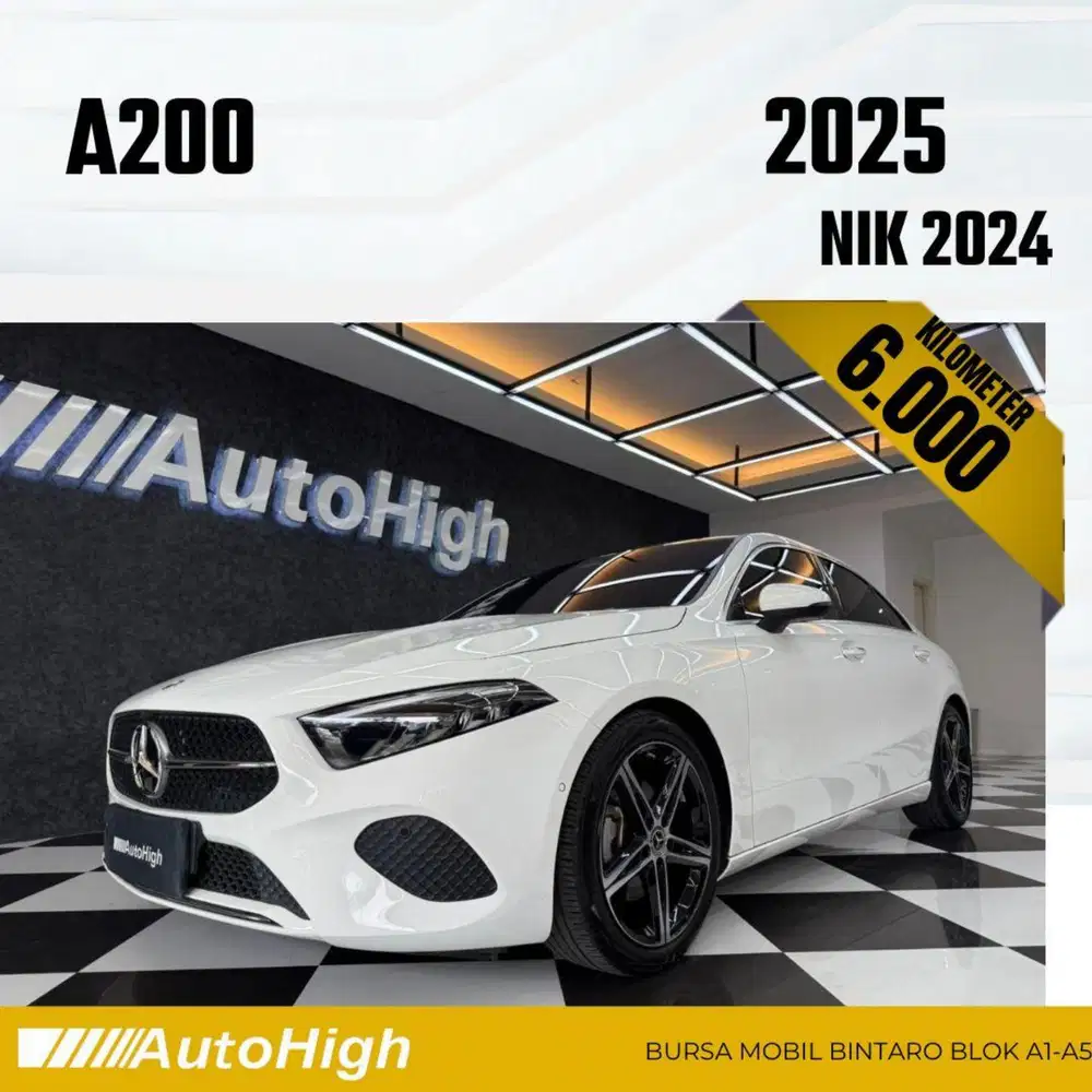 DP10% [Km6.000] A200 Saloon Sunroof 2024 White Reg 2023 #AUTOHIGH