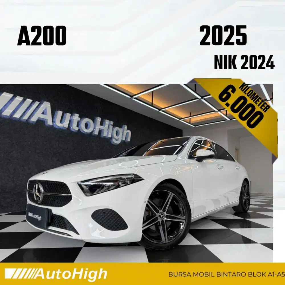DP10% [Km6.000] A200 Saloon Sunroof 2024 White Reg 2025 #AUTOHIGH