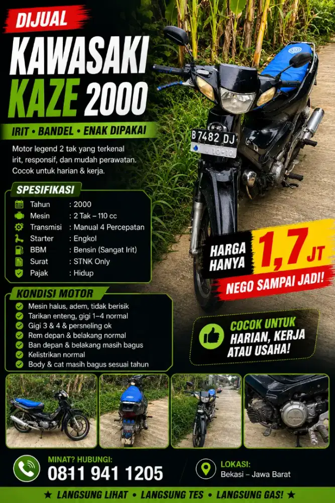 Jual Kawasaki Kaze 2000