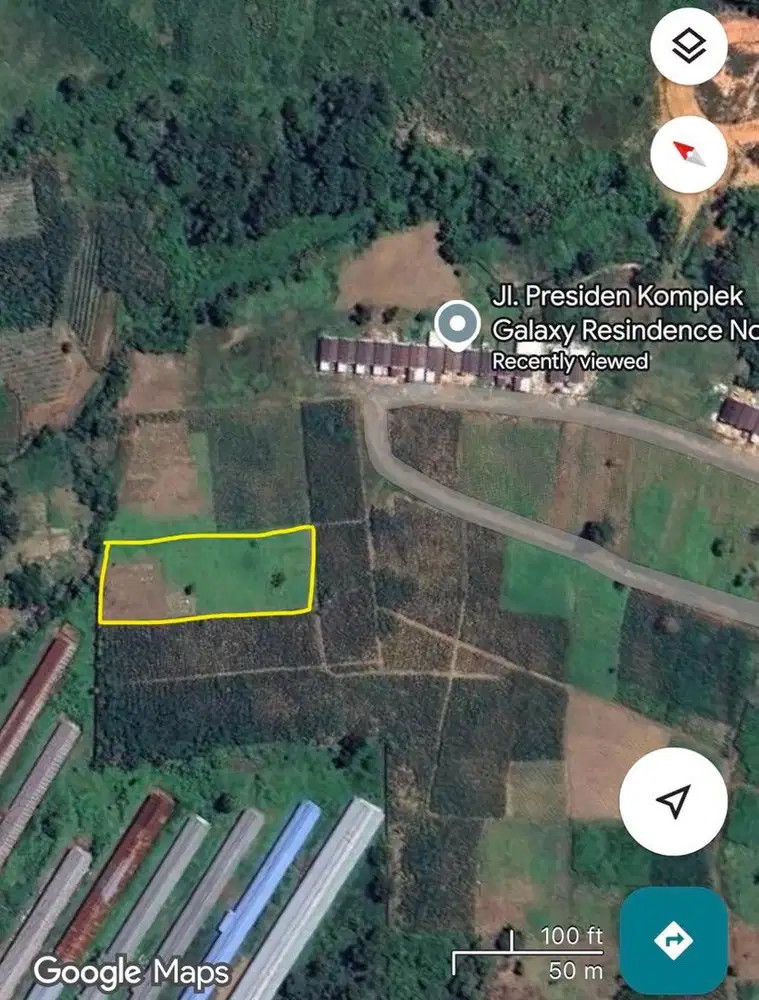 Tanah 1.204 m² SHM di Cindai Alus Martapura