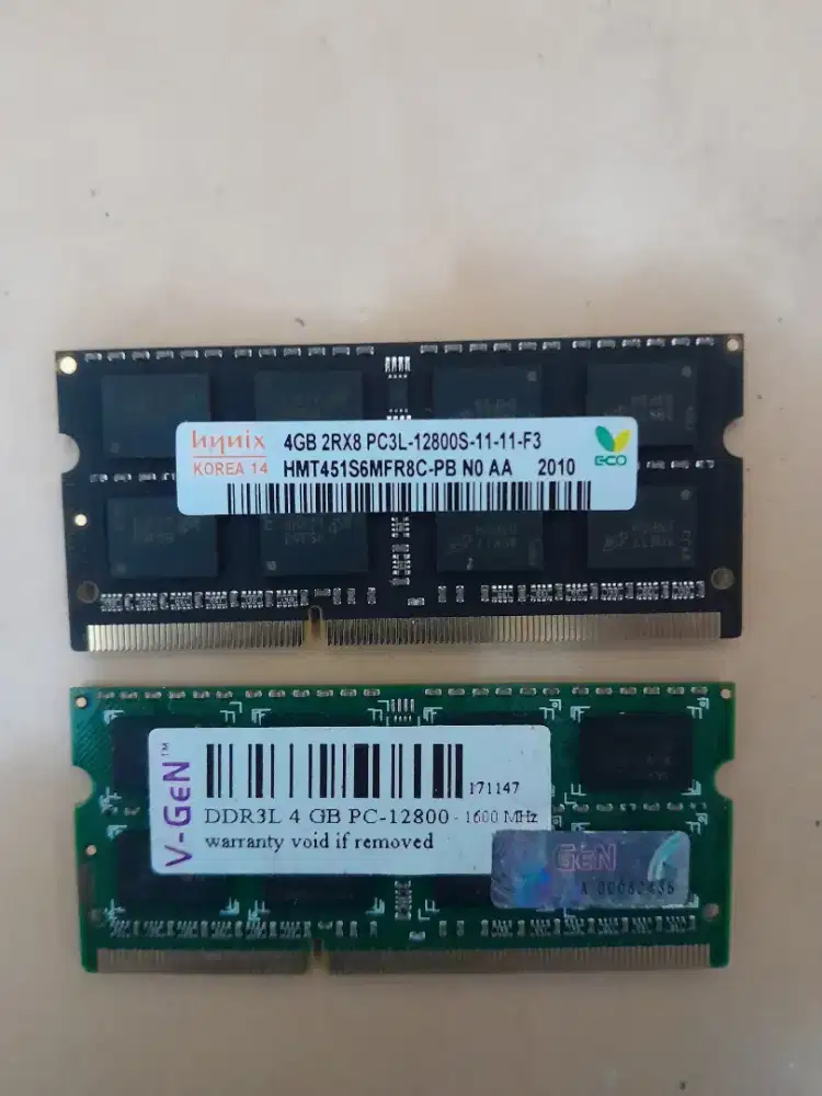 Sepaket ram laptop DDR3 4gb 2 keping