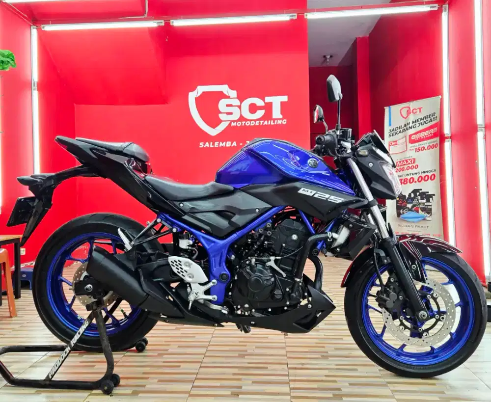 JualCpt90%LikeNew PjkOkt27 KM26Rb YAMAHA MT25 2019 BIRU MT 25