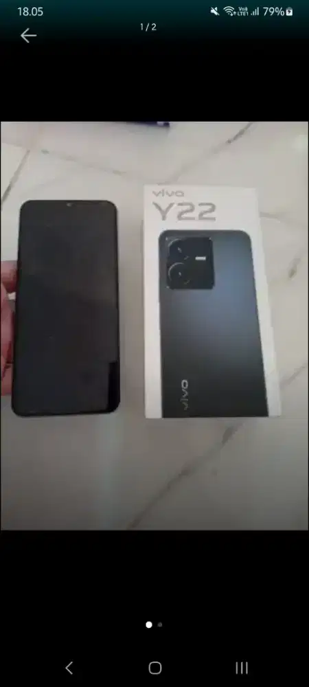 Vivo Y22 (4/64) Fullset Nego Tipis