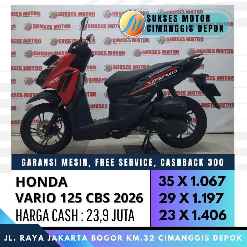 HONDA VARIO 125 CBS 2026 CASH KREDIT PROMO CASHBACK 300