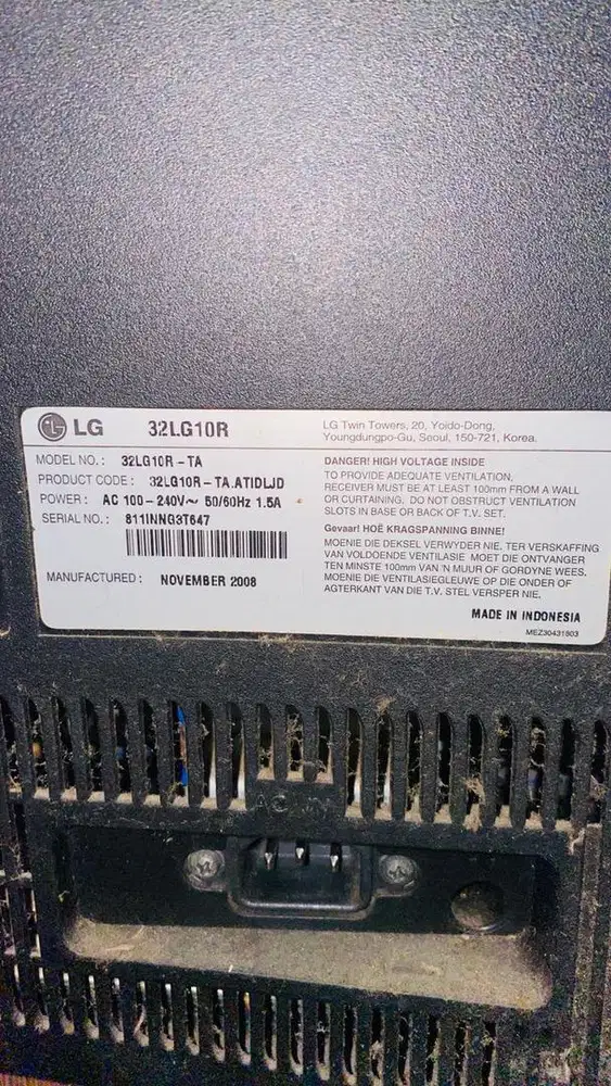Dijual 2 item LCD TV 32 inch ( Samsung & LG ), Kondisi mati