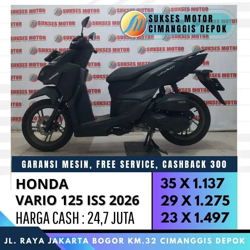 HONDA VARIO 125 ISS 2026 CASH KREDIT PROMO CASHBACK 300