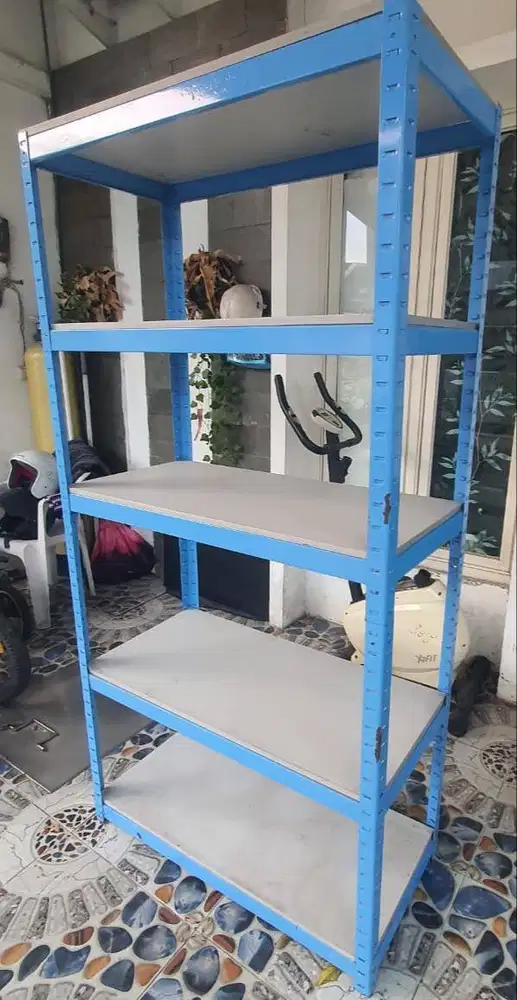 Dijual 3 unit Rak besi 5 tingkat (90x42x180) kondisi 99%, ok