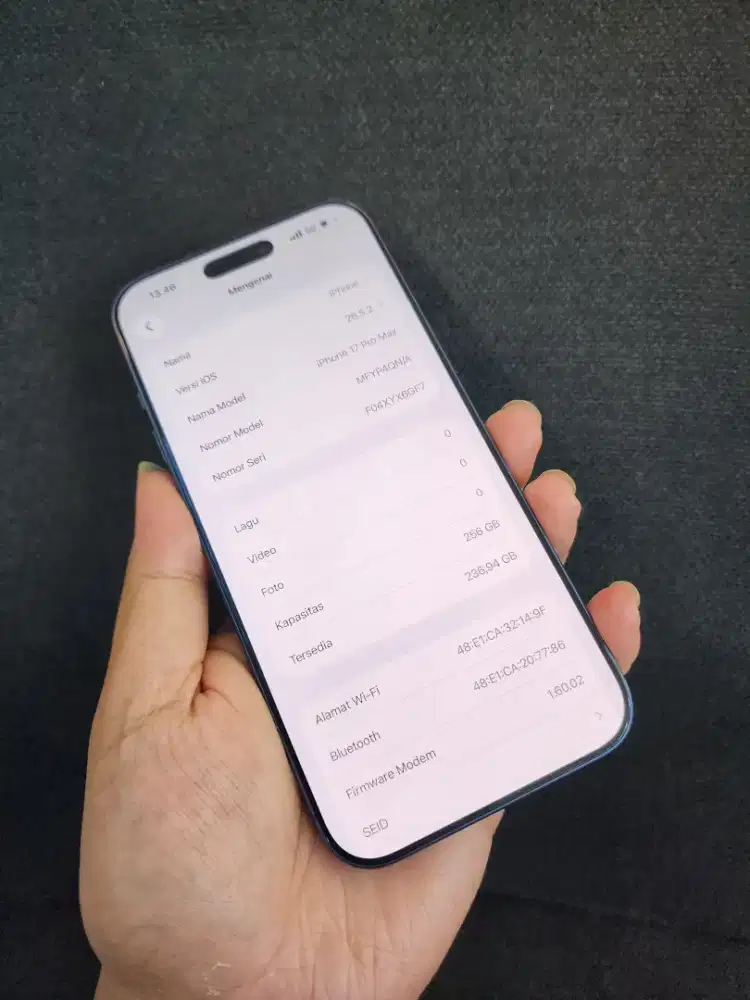 Iphone 17 pro max 256 inter all operator