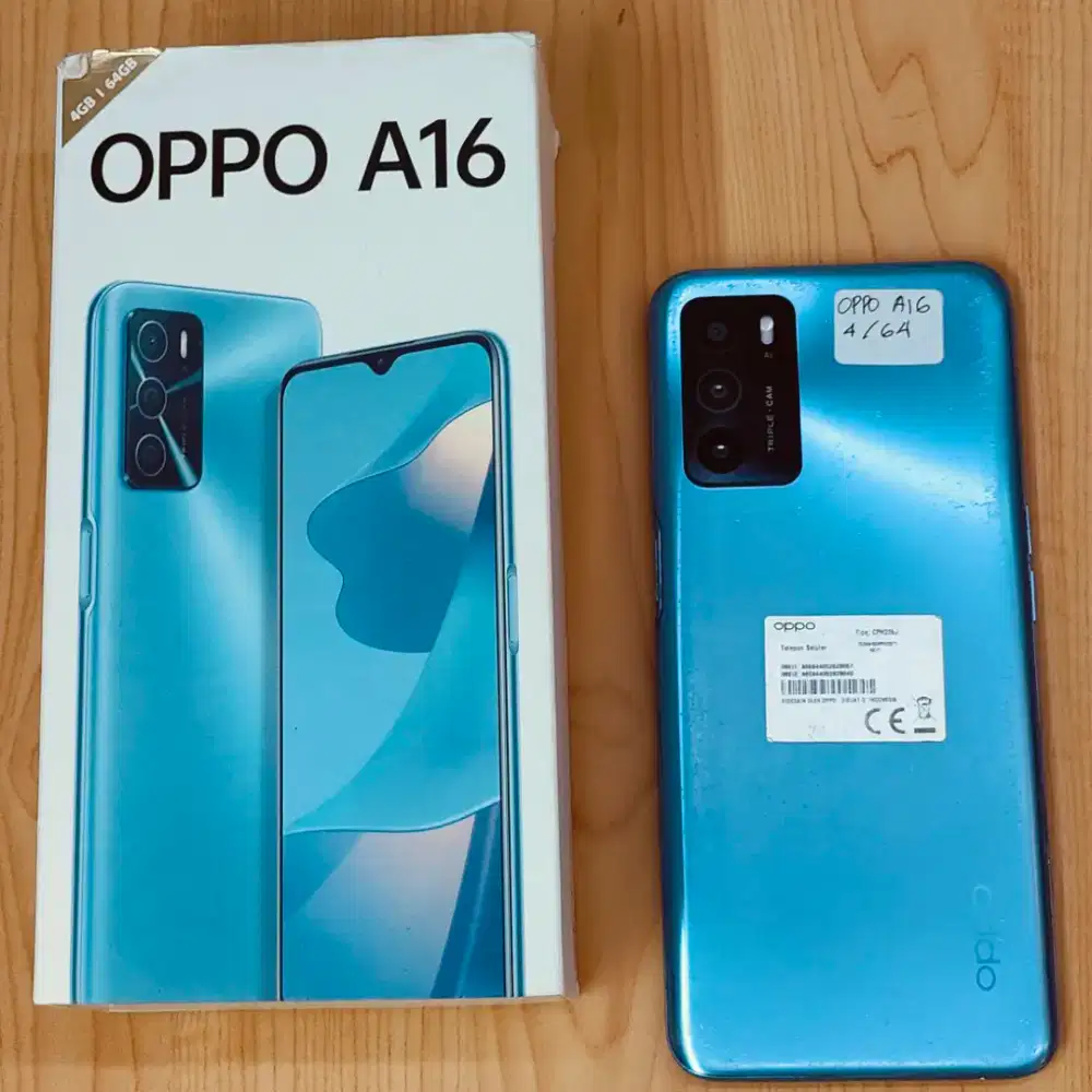 HP Oppo A16 lengkap normal