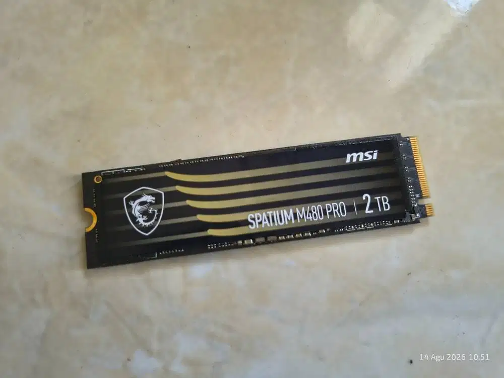 SSD M.2 NVME Gen4X4 MSI SPATIUM M480 2TB Sentinel 66%
