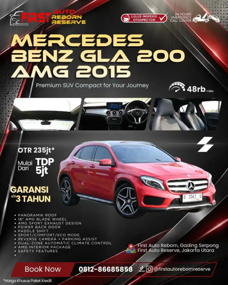 (Tdp 2jt) mercedes-benz GLA200 AMG 2015