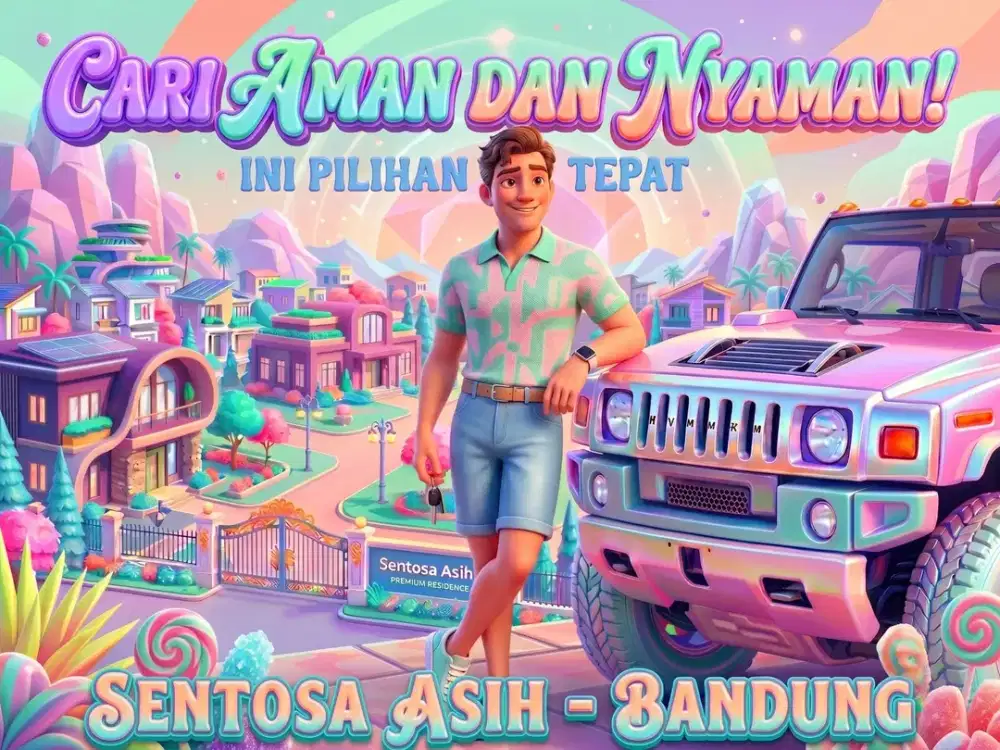 JUAL RUMAH DI SENTOSA ASIH, MARGAHAYU, CIPAMOKOLAN, BANDUNG TIMUR.