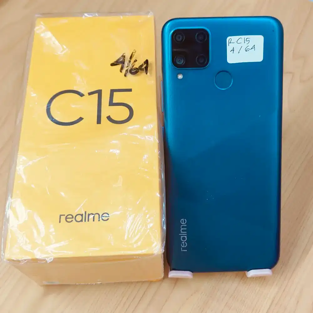 HP Realme C15 ram 4/64 lengkap