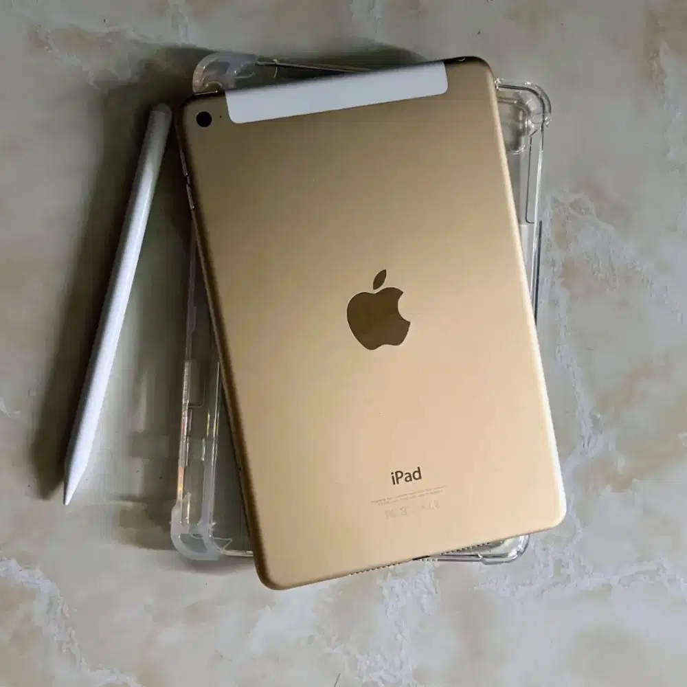 iPad mini 4 cellular pencil gold tab tablet apple