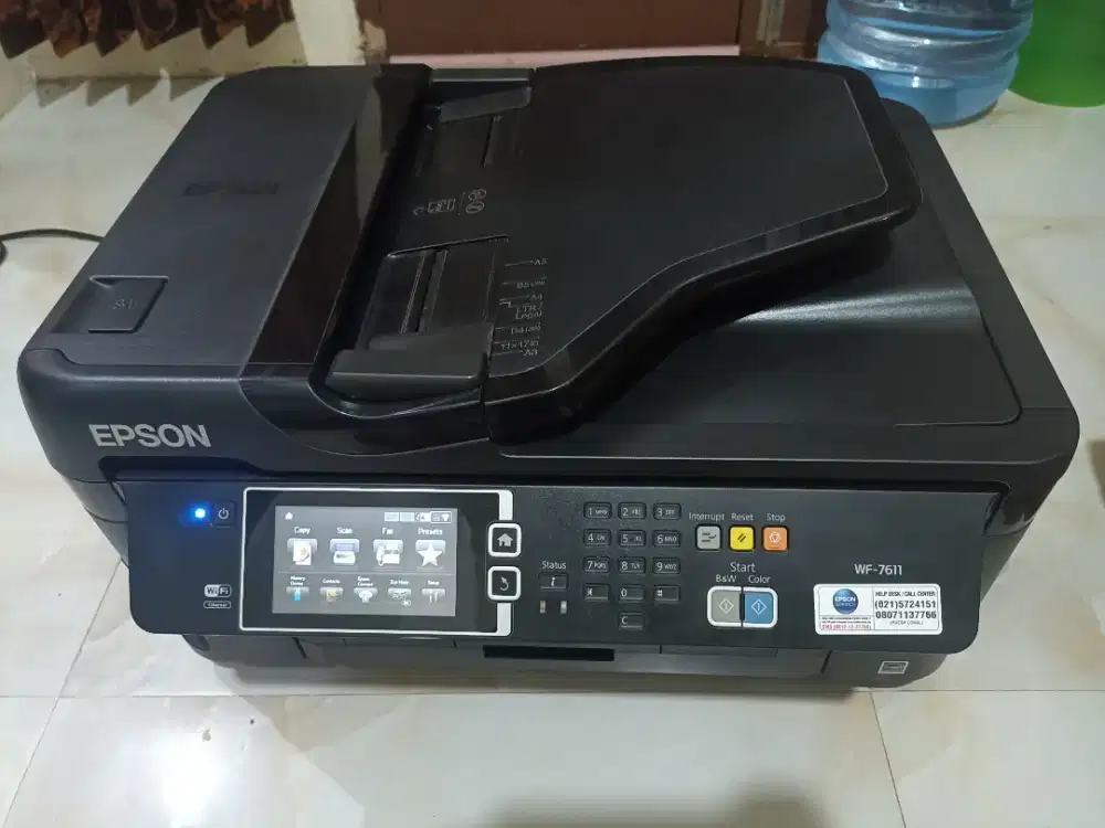 Epson WF 7611 Fitur normal semua, head print perlu cleaning