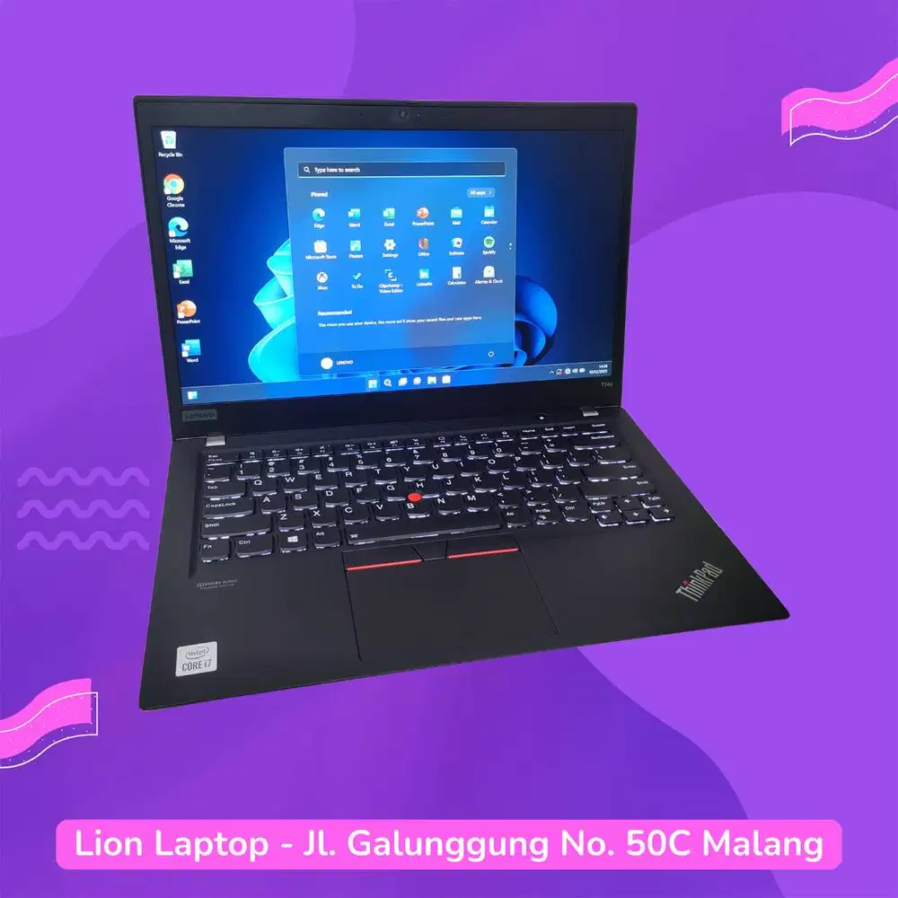 RAM 16GB Core i7 Gen 10 Slim SSD 256GB Lenovo Thinkpad T14S [31|08]