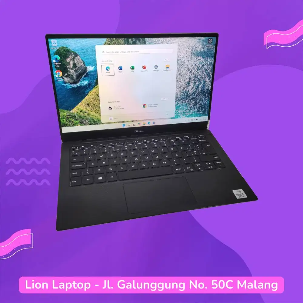 Slim & Ringan Core i5 gen 10 RAM 8 SSD 256 DELL XPS 13 7390 [31|08]
