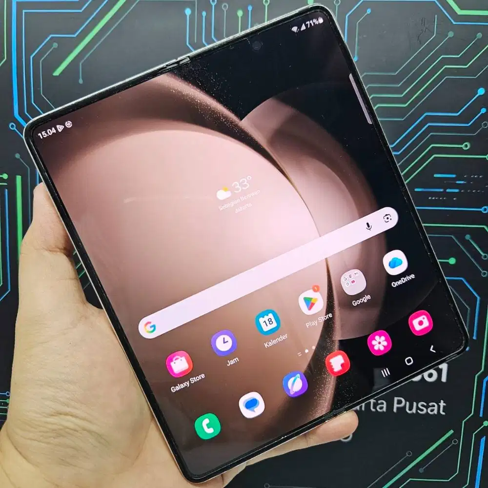 Samsung Galaxy Z Fold 5 12/256GB Cream SEIN Resmi Fullset No Minus