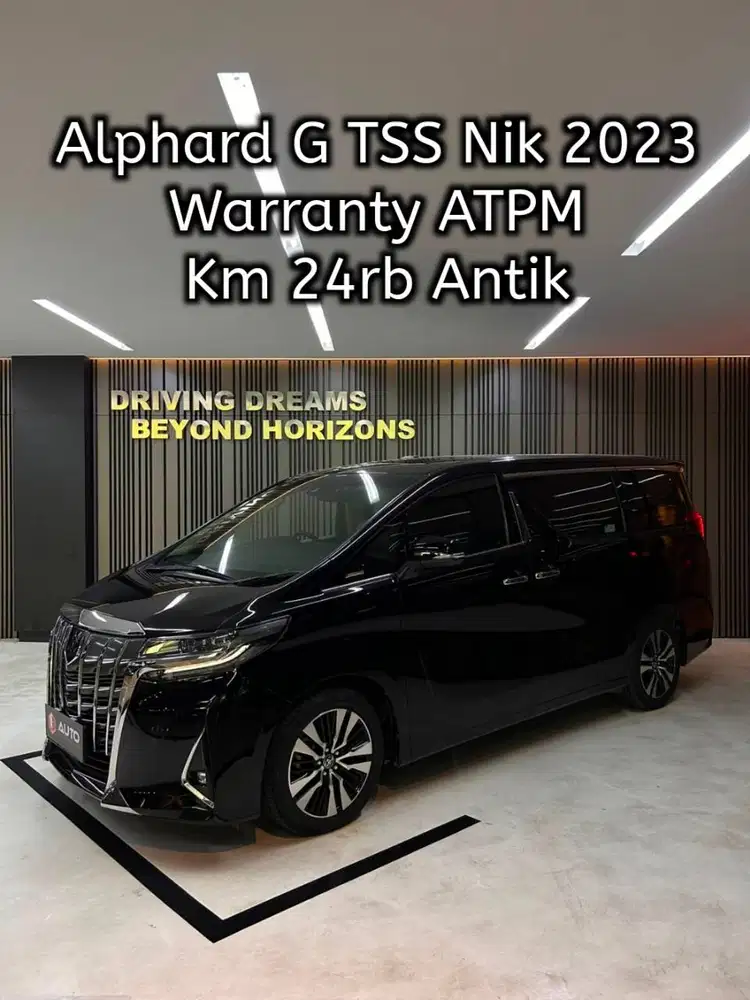 Toyota Alphard 2.5 G TSS ATPM 2023 Hitam Km24rb F1701NIK