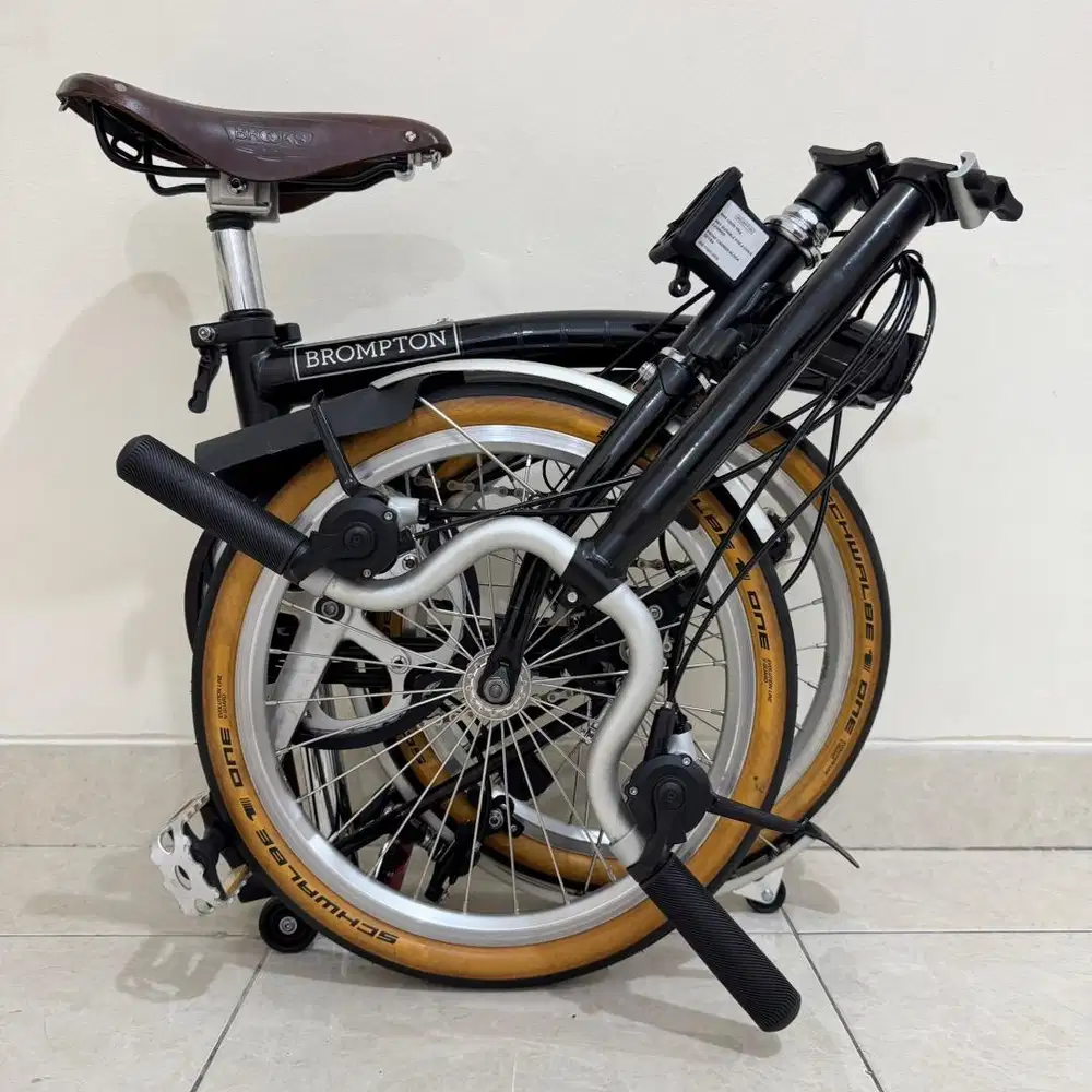 BROMPTON H6L BLACK 2020 - WITH BROOKS SADDLE ISTIMEWA