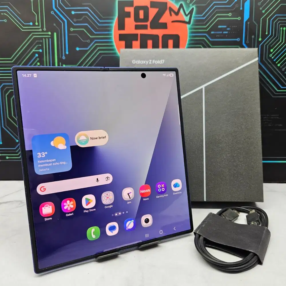 Samsung Galaxy Z Fold 7 12/256GB Navy SEIN Resmi Fullset Like New