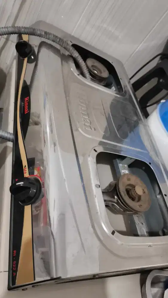 Rinnai RI-522A Kompor Gas 2 Tungku Stainless (depok GDC)