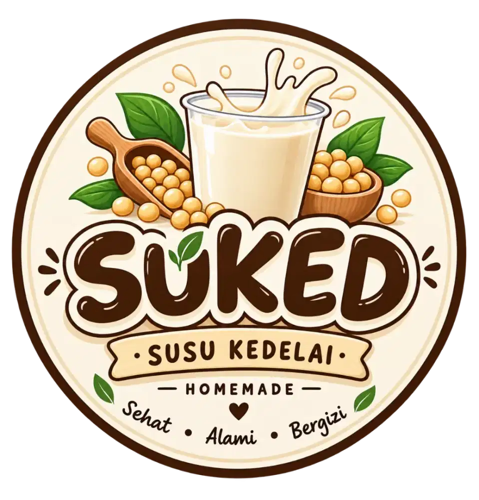 Susu/sari kedelai homemade, tanpa pengawet dan tanpa pemanis buatan.