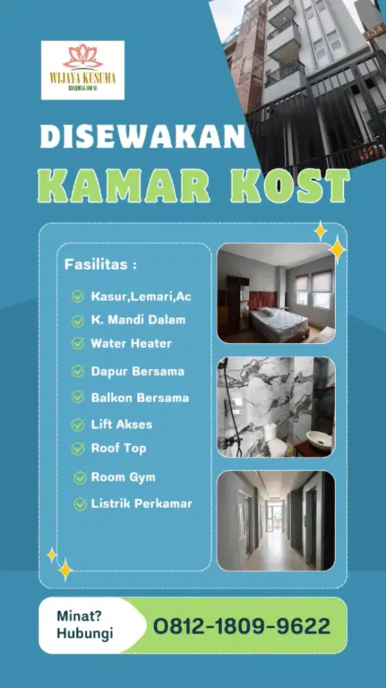 Sewa Perbulan Kamar Kost