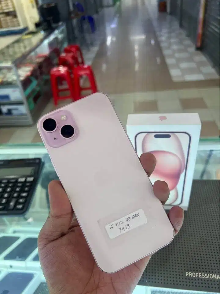 Iphone 15 Plus 128 IBOX (PINK) Mulus Jossjiss