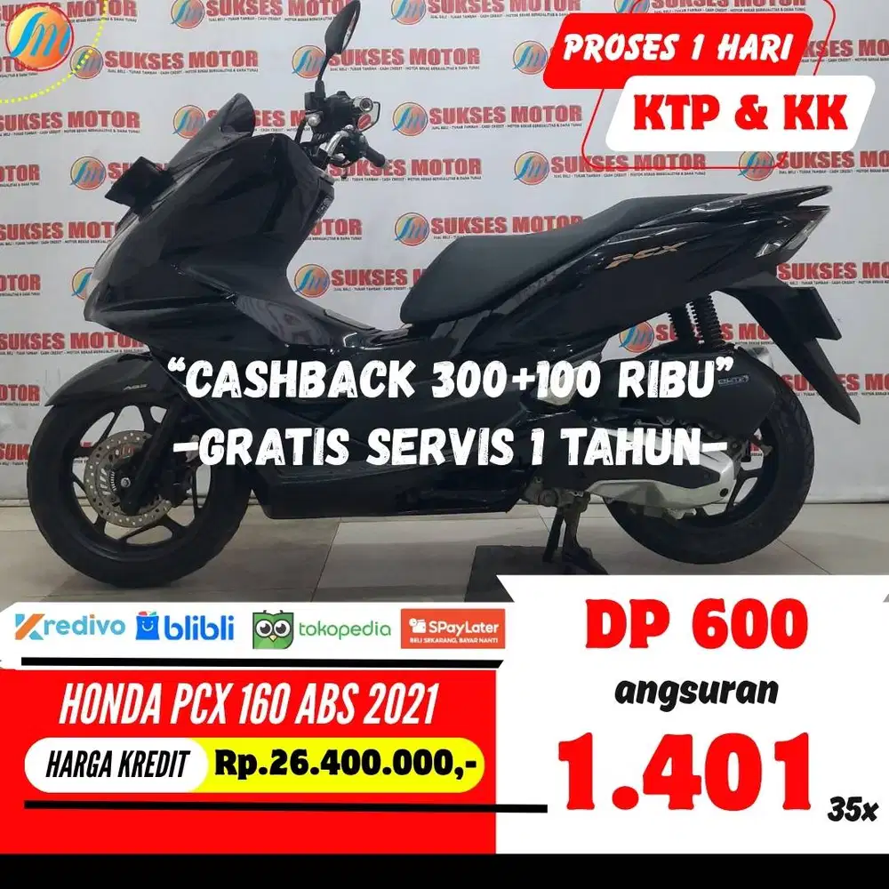 HONDA PCX 160 ABS 2021 KREDIT DP 600RIBU ANGSURAN RENDAH PAJAK ON